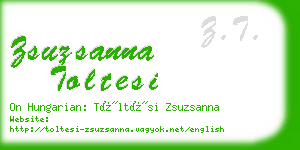 zsuzsanna toltesi business card